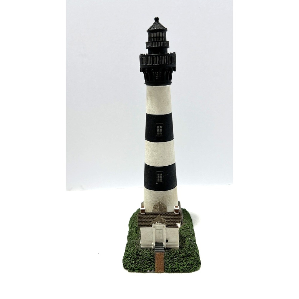 Vtg Lefton Bodie Island NC Lighthouse Resin Figurine 1999 North Caroline Coastal